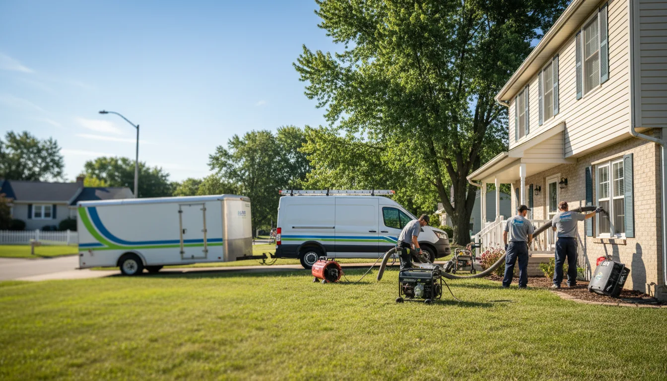 Flooded Basement Restoration And Cleanup With Repair in Granville, IL near me